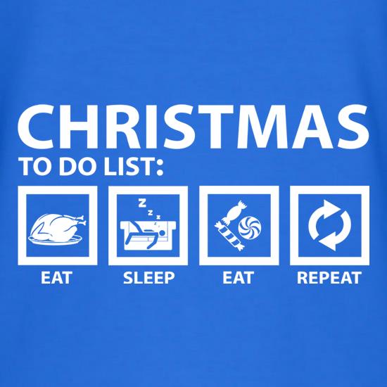 Christmas To Do List t shirt